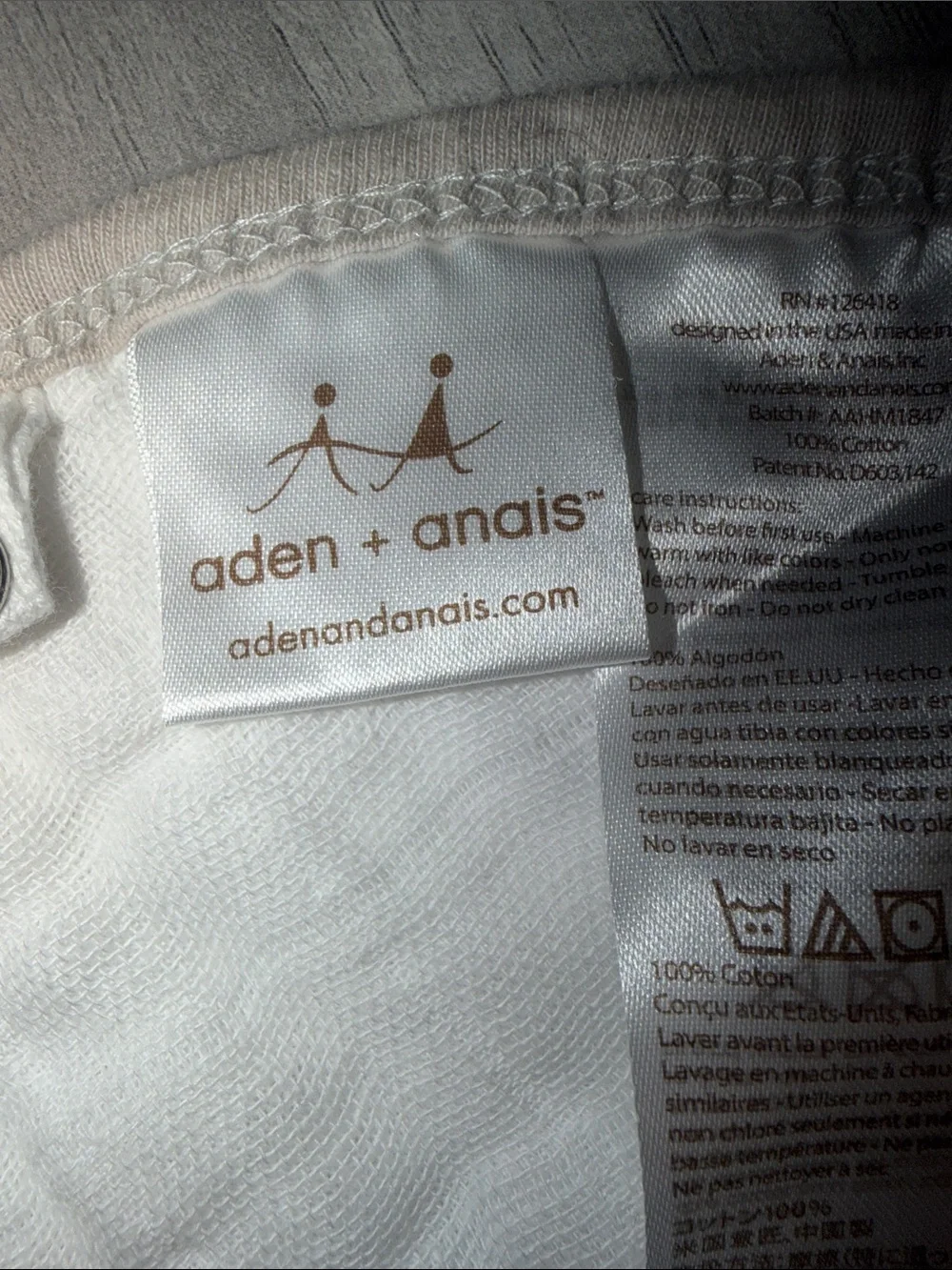 aden + anais Burpy Bib, 100% Cotton Muslin, Multi-Use Burp Cloth & Bib
